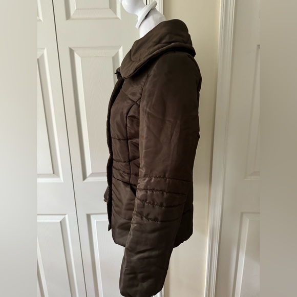 Steve Madden brown winter puffer coat - size M - Picture 3 of 6